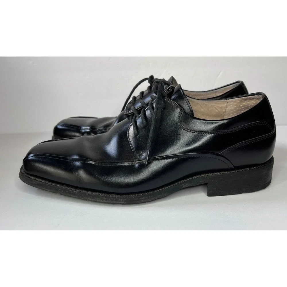 Florsheim Comfortech Mens 8D Black Leather Bicycle Toe Oxford Shoes 11256-001